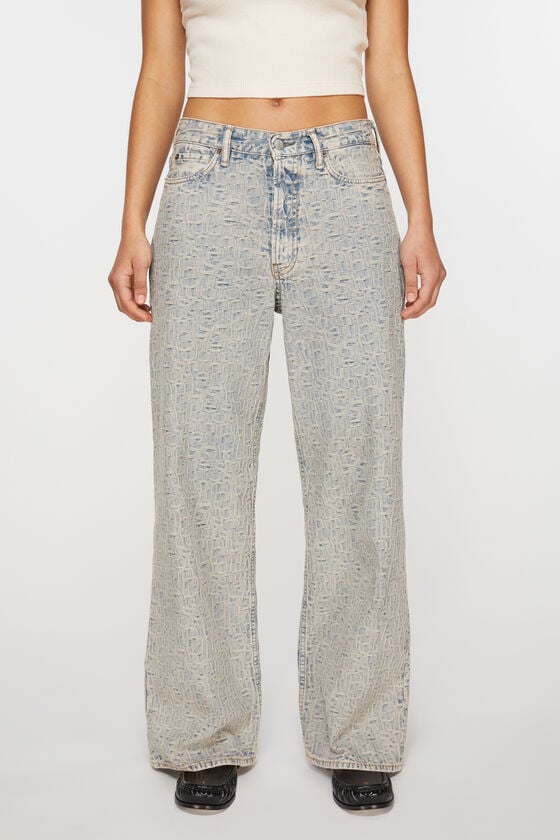 Acne Studios 1981F FN Monogram, Blue/beige, 2000x