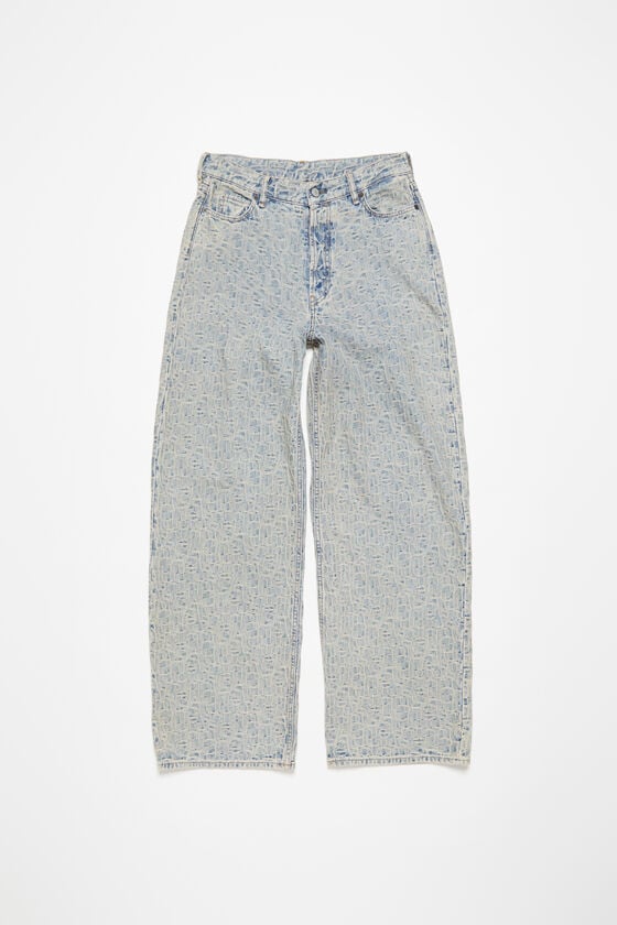 Acne Studios 1981F FN Monogram, Blue/beige