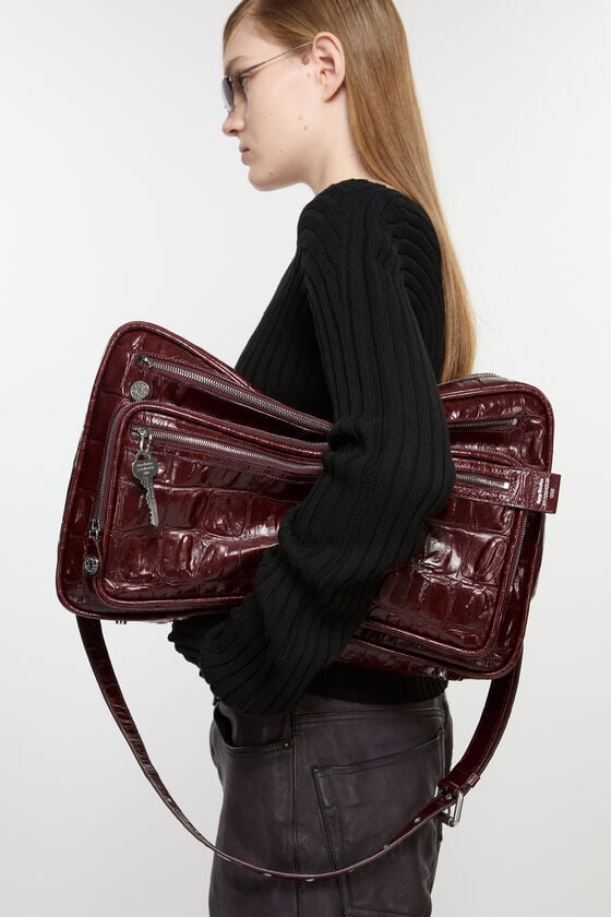 Camero Camera Croco, Burgundy