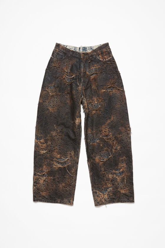 Acne Studios 2023 Distressed Monogram Coating, Brown