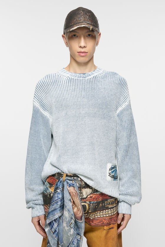 FN-MN-KNIT000463, Denim blue/White