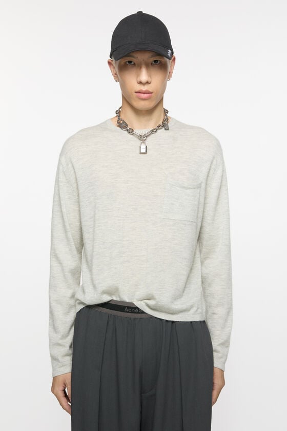 FN-MN-KNIT000520, Light Grey Melange, 2000x