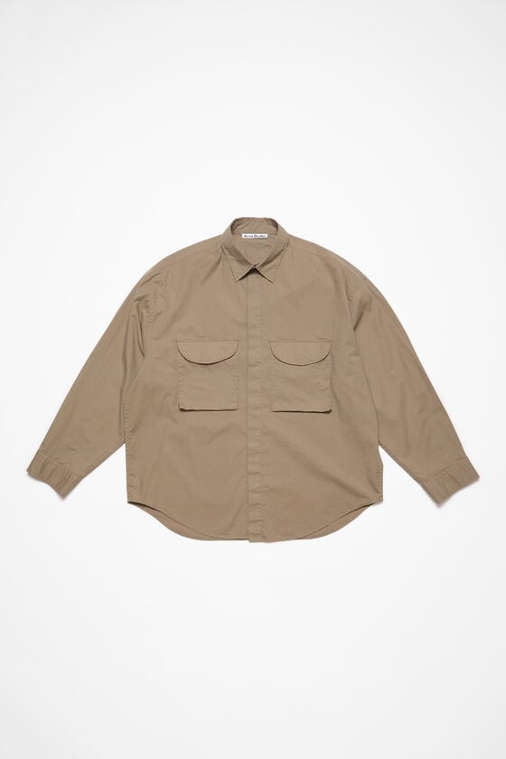 FN-MN-SHIR000823, Taupe Brown